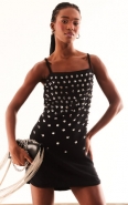 VESTIDO COM BORDADO MANUAL PRETO
