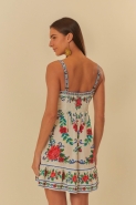 VESTIDO CURTO FLOR REALEZA