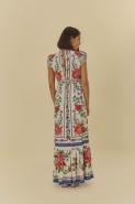 VESTIDO LONGO FLOR REALEZA