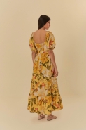 VESTIDO CROPPED FLORAL ARARAJUBA CORRIDA