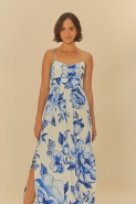 VESTIDO MIDI CHITA PORCELANA