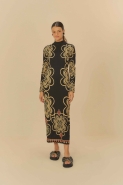 VESTIDO MIDI GRAFICO MISTICO