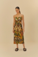 VESTIDO MIDI FLORESTA SKETCH