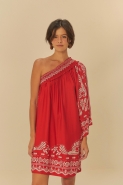 VESTIDO CURTO OMBRO SO RELICARIO TROPICAL