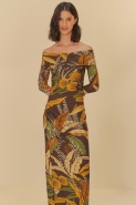 VESTIDO FRANZIDO FLORESTA SKETCH