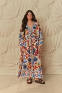 VESTIDO LONGO MANGA SONHO DE MAR