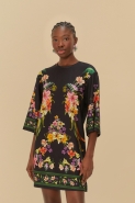 VESTIDO TSHIRT BIG PASSARO EM FLOR