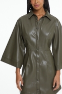 VESTIDO LIKE LEATHER CURTO