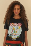 TSHIRT FIT FARM RIO COPACABANA PRETA