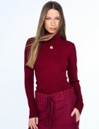 BLUSA CANELADA BORDO OPEN