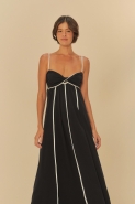 VESTIDO CROPPED RECORTES COM VIES
