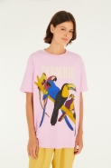 TSHIRT MEDIA E DO BRASIL ROSA