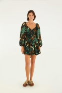 VESTIDO CURTO MANGA BEATRICE FLORAL