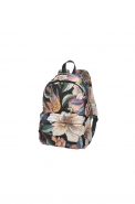MOCHILA FARM XODO ROMANCE EM FLOR MARROM