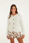 CARDIGAN PELINHO CURTO OFF