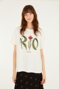 TSHIRT FIT RIO FLOR OFF