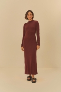 VESTIDO GOLINHA DECOTE COSTAS CREPE