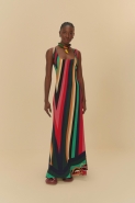VESTIDO LISTRA ONDA DE COR