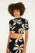 BLUSA CROPPED COQUEIRADA