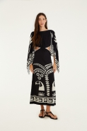 VESTIDO MIDI LENCO TROPICANO