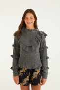 PULL TRICOT ROMANTICO MESCLA