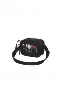 BOLSA FARM CHAMEGO ROMANCE EM FLOR PRETA