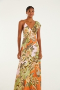 VESTIDO BABADO PATCH FLORAL DELHI