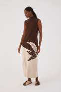 VESTIDO TRICOT DETALHE PALMA