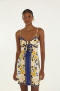 VESTIDO CURTO LENCO FLOR DO RIO