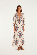 VESTIDO LONGO MANGA INDRA