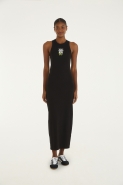 VESTIDO MIDI RIB MAXI FLOR