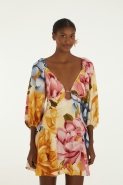 VESTIDO CURTO FLORAL REBECA