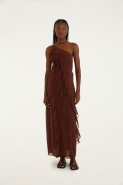 VESTIDO LONGO BABADOS