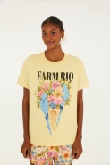 TSHIRT FIT FLORES E PASSAROS