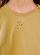 CAMISETA OPEN VERDE RAFFIA