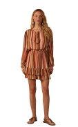 VESTIDO CURTO LUREX ESTAMPA BOSQUE