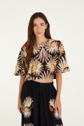 TSHIRT CROPPED MAR DE CONCHA