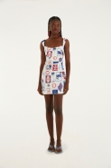 VESTIDO CURTO TROPICAL VINTAGE