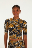 BLUSA CROPPED LEQUE DE TUCANO 