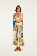 VESTIDO LONGO TROPICALZINHO LENCO