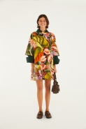 VESTIDO CURTO FOLHAGEM DE VERAO