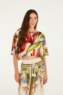 TSHIRT CROPPED FLORARTE