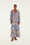 VESTIDO BABADOS FLORAL BEATRIZ