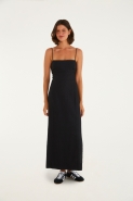 VESTIDO RETO ALCINHAS PRETO