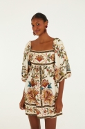 VESTIDO CURTO JARDIM MAJESTOSO 