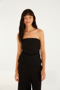 BLUSA ALFAIATARIA SEM ALCA