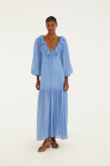 VESTIDO BABADOS MANGAS