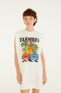 VESTIDO CURTO ENGRADADOS FARM RIO