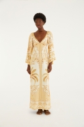 VESTIDO LONGO PAISAGEM TROPICAL