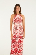 VESTIDO MIDI COQUEIRO DE FLOR